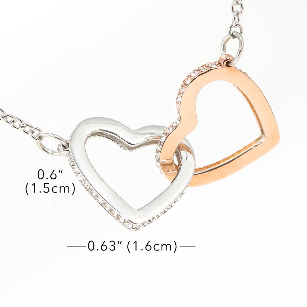 Husband to Wife Interlocking Hearts Necklace - Last Breath
