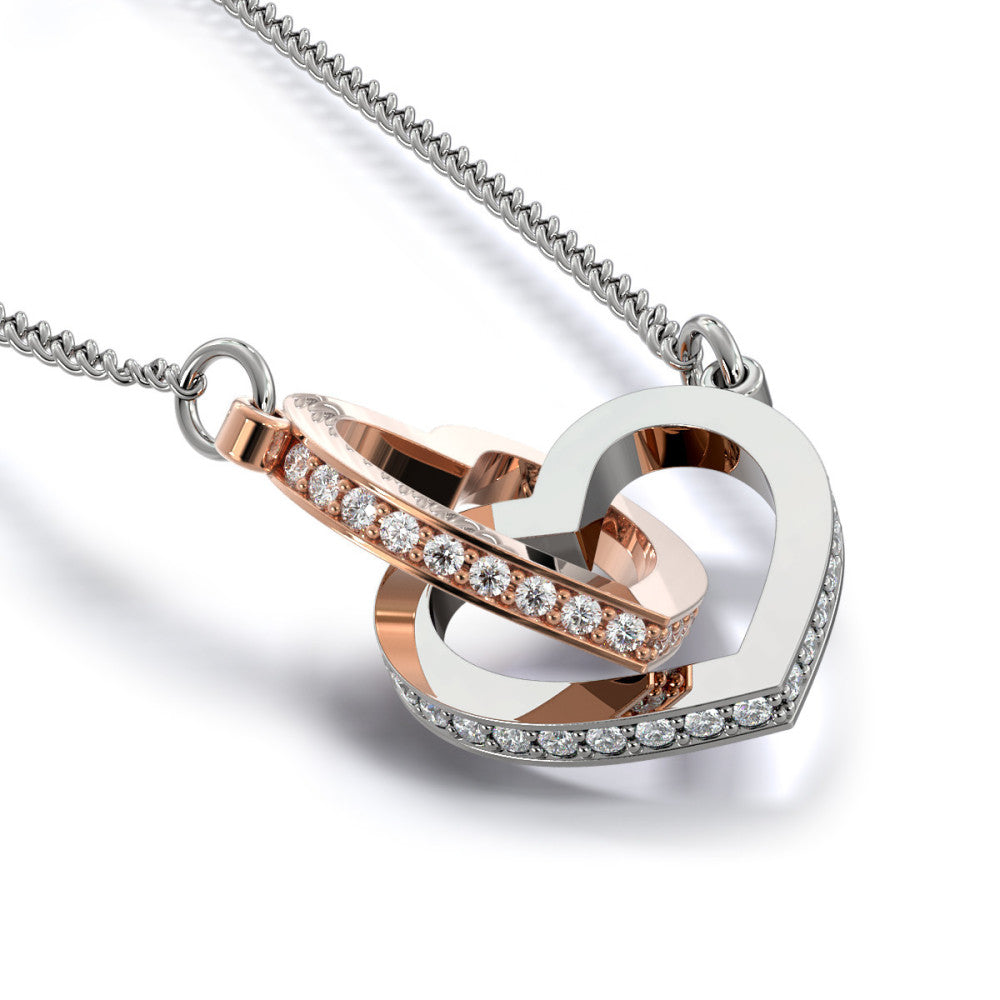 Husband to Wife Interlocking Hearts Necklace - Last Breath