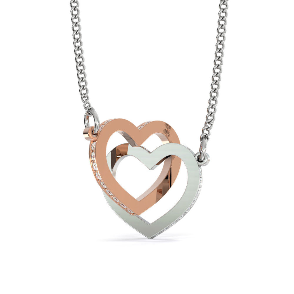 Husband to Wife Interlocking Hearts Necklace - Last Breath