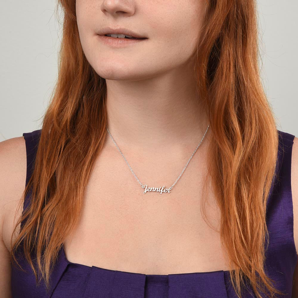 To My Daughter | Personalized Name Necklace | Proudest Moment