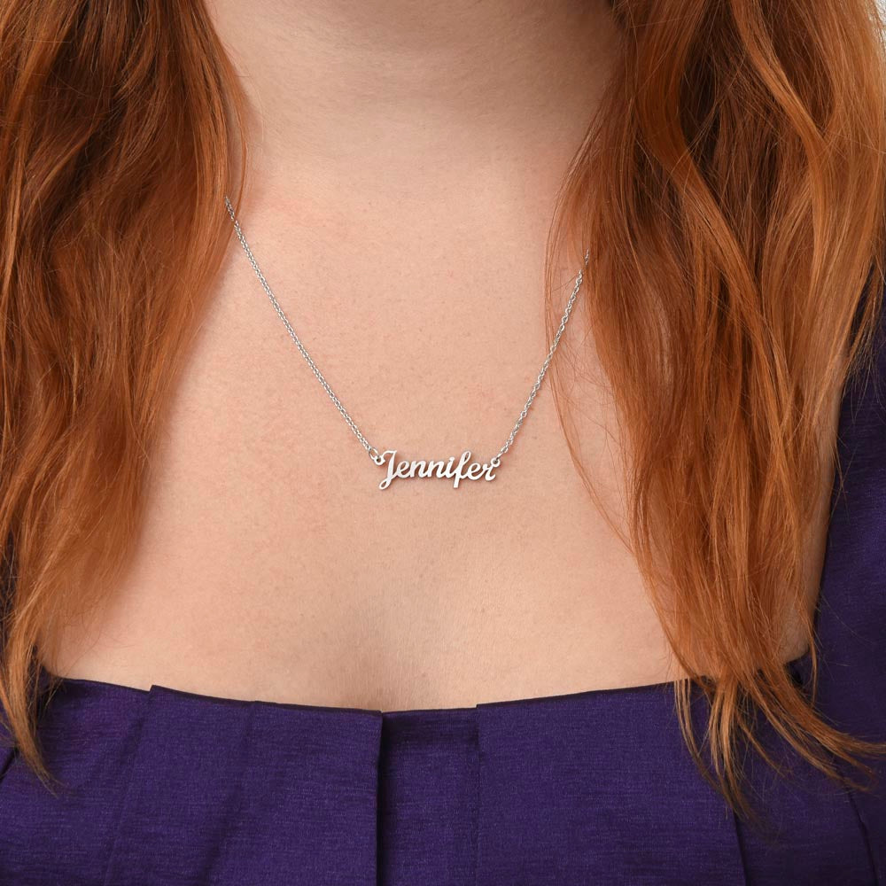 To My Daughter | Personalized Name Necklace | Proudest Moment