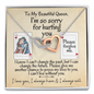 I'm So Sorry for Hurting You | Interlocking Hearts Necklace