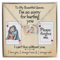 I'm So Sorry for Hurting You | Interlocking Hearts Necklace
