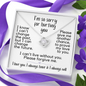 I'm So Sorry for Hurting You | Love Knot Necklace