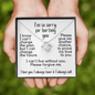 I'm So Sorry for Hurting You | Love Knot Necklace
