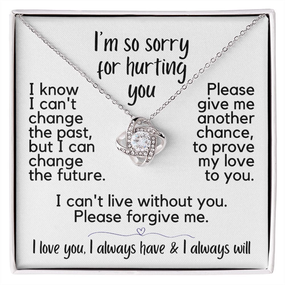 I'm So Sorry for Hurting You | Love Knot Necklace – Nicolas Howard