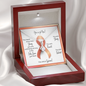 Uterine Cancer Warrior | Ribbon Necklace | Gift for Endometrial Cancer Support, Survivor, Fighter
