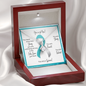 Cervical Cancer Warrior | Ribbon Necklace | Gift for Survivor, Fighter, Support