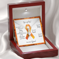 Leukemia Warrior | Ribbon Necklace | Gift for Survivor, Fighter, Support