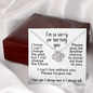 I'm So Sorry for Hurting You | Love Knot Necklace
