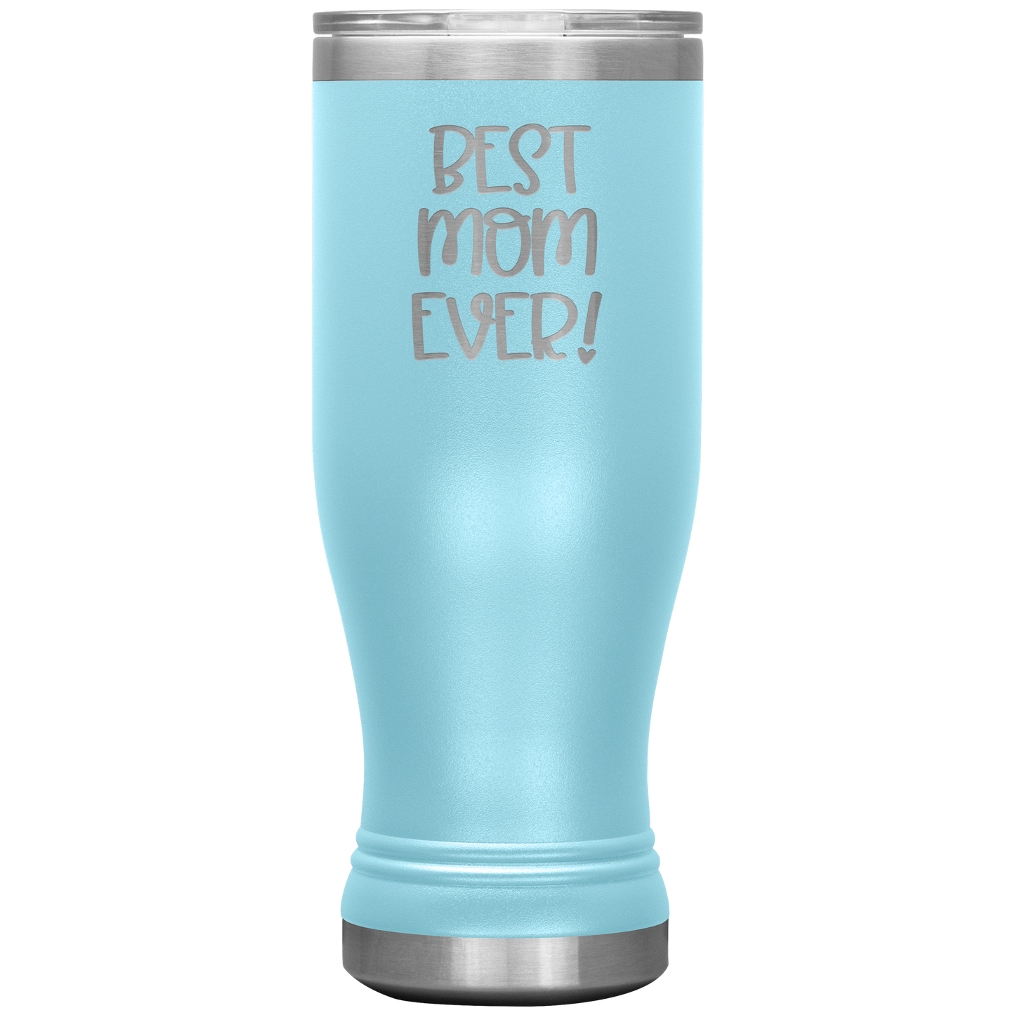 "Best Mom Ever!" Insulated Stainless Steel Boho Tumbler with Lid