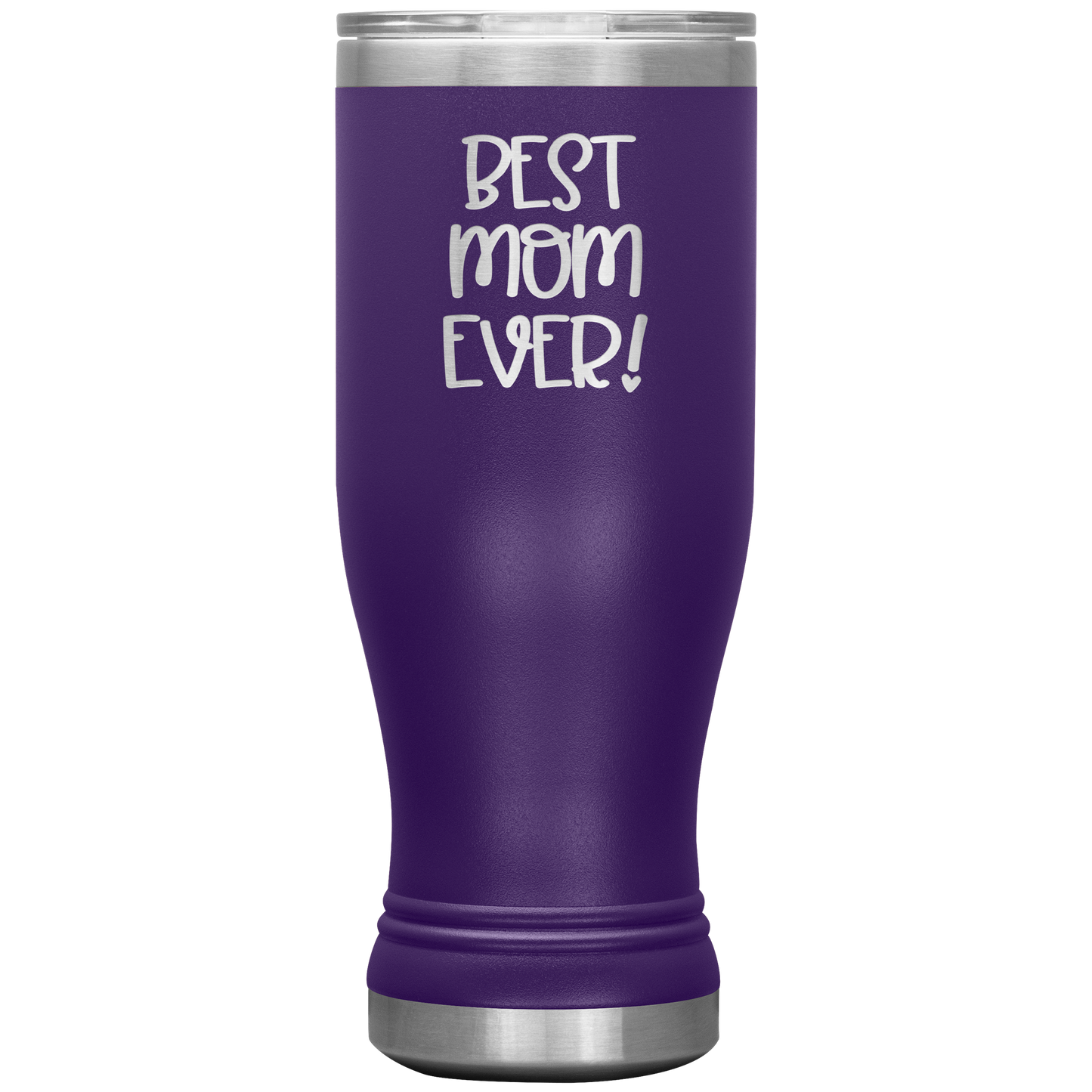 "Best Mom Ever!" Insulated Stainless Steel Boho Tumbler with Lid