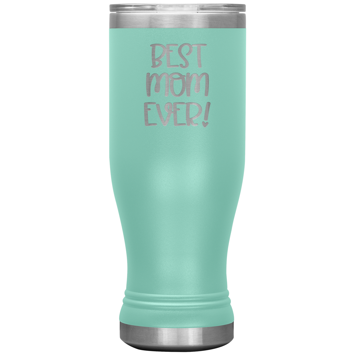 "Best Mom Ever!" Insulated Stainless Steel Boho Tumbler with Lid