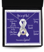 Lung Cancer Warrior | Rising Phoenix Necklace | Gift for Support, Fighter, Survivor