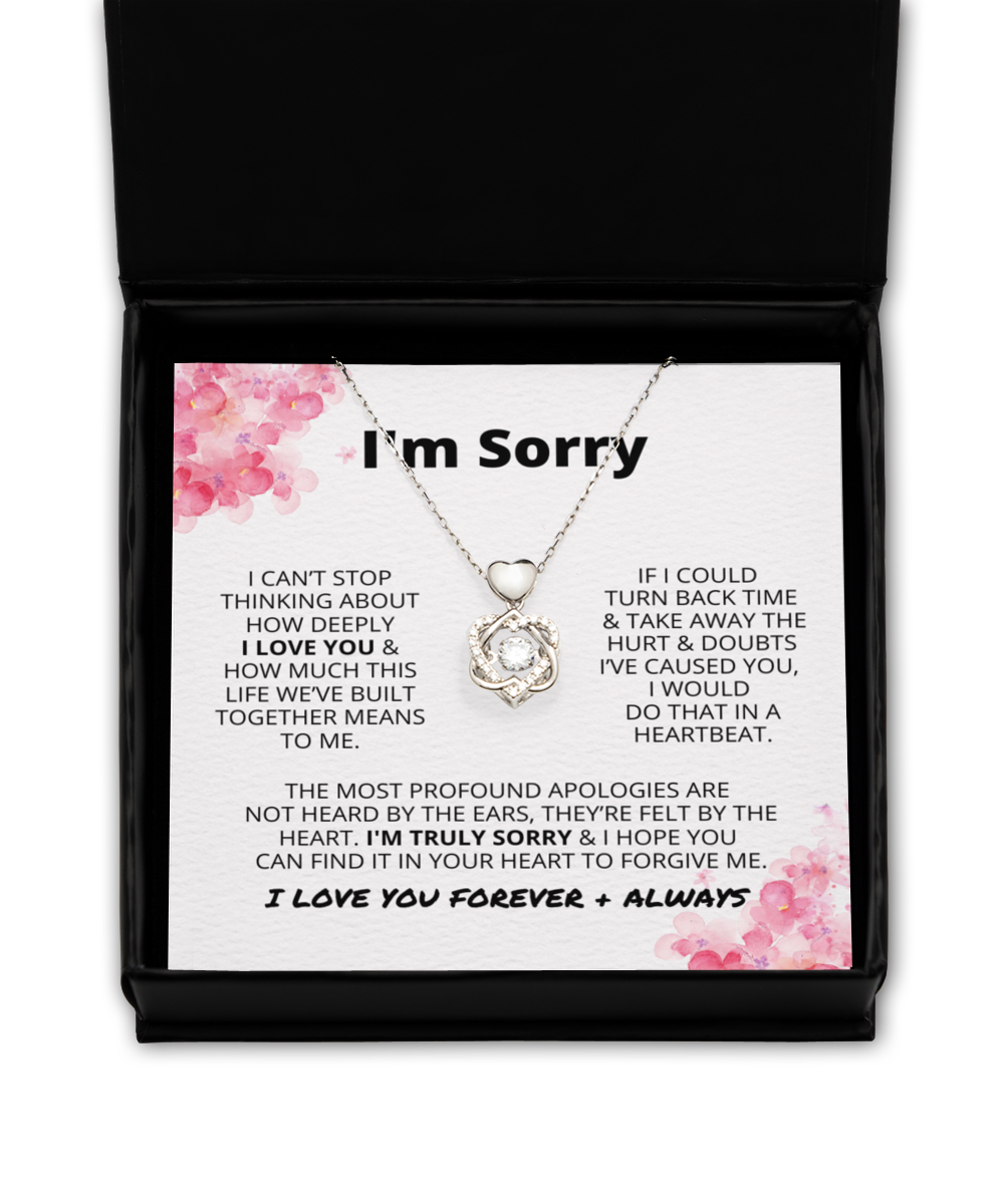 Sorry | Heart Knot Necklace