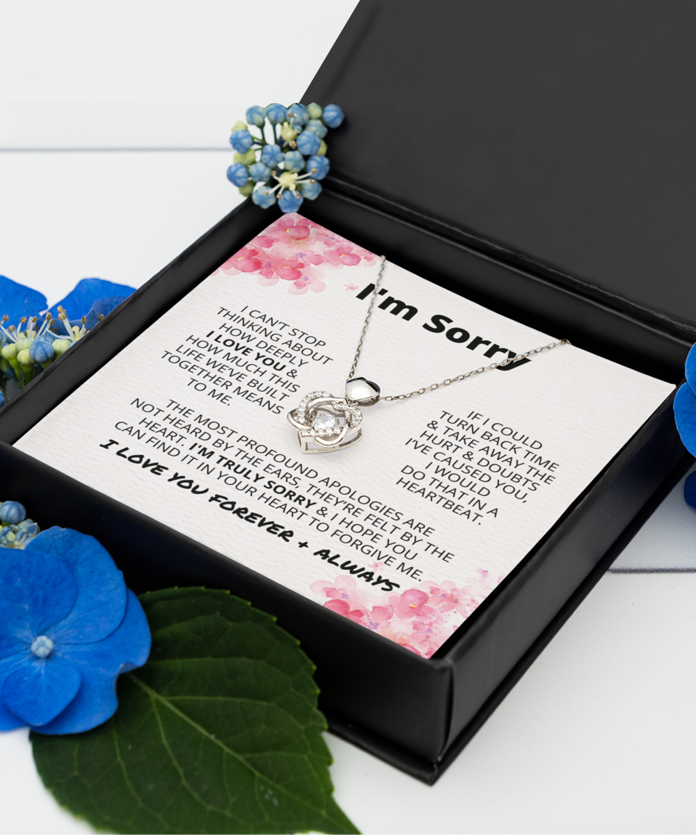 Sorry | Heart Knot Necklace