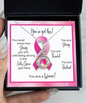 Breast Cancer Warrior | Rising Phoenix Necklace | Gift for Mastectomy, Support, Fighter, Survivor