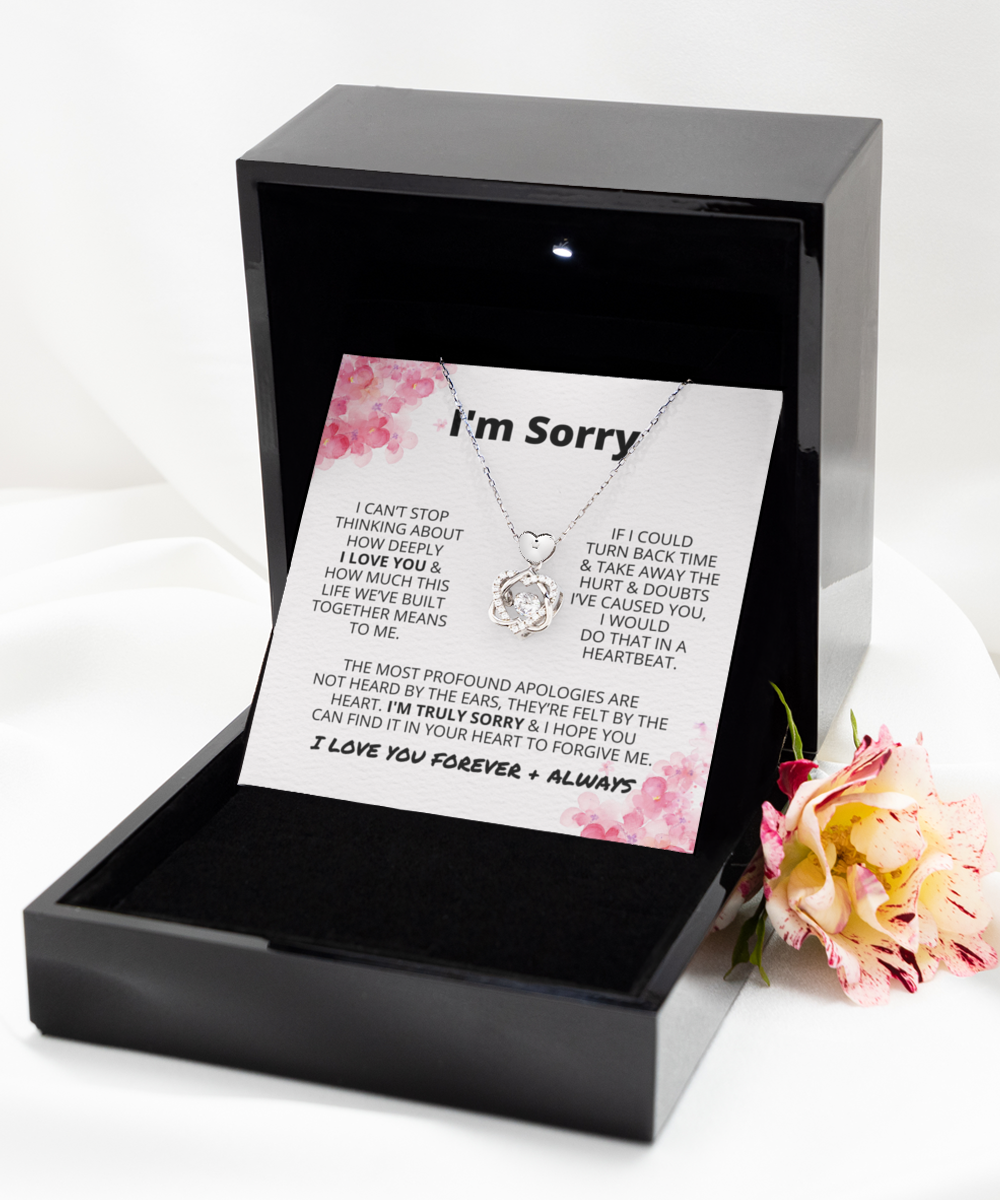 Sorry | Heart Knot Necklace