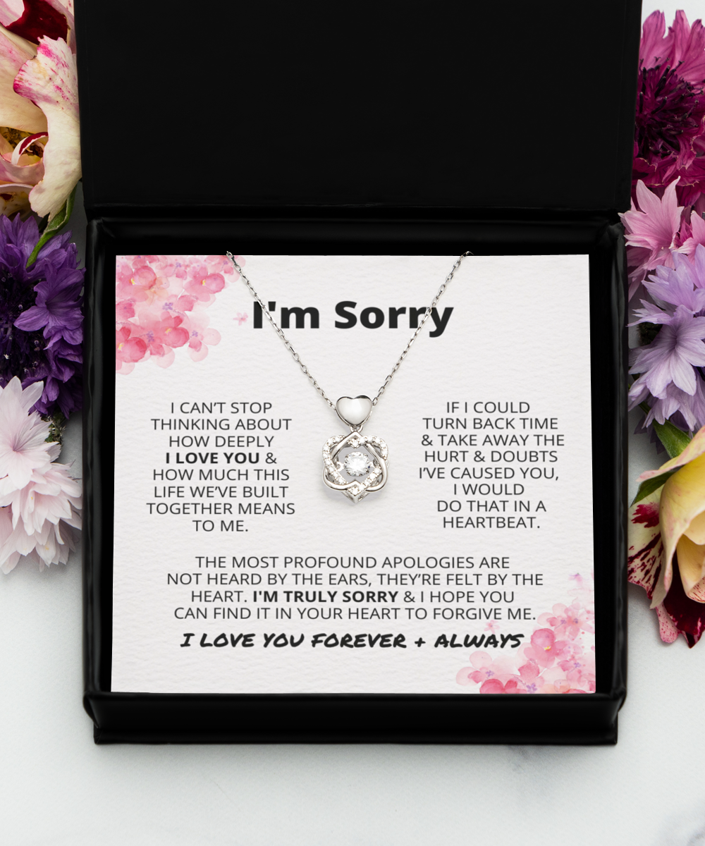 Sorry | Heart Knot Necklace