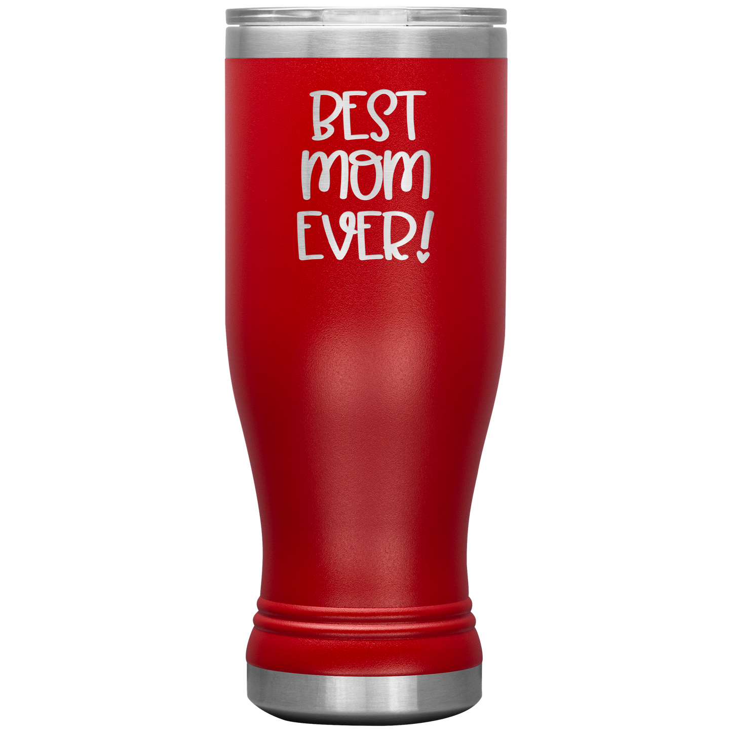 "Best Mom Ever!" Insulated Stainless Steel Boho Tumbler with Lid