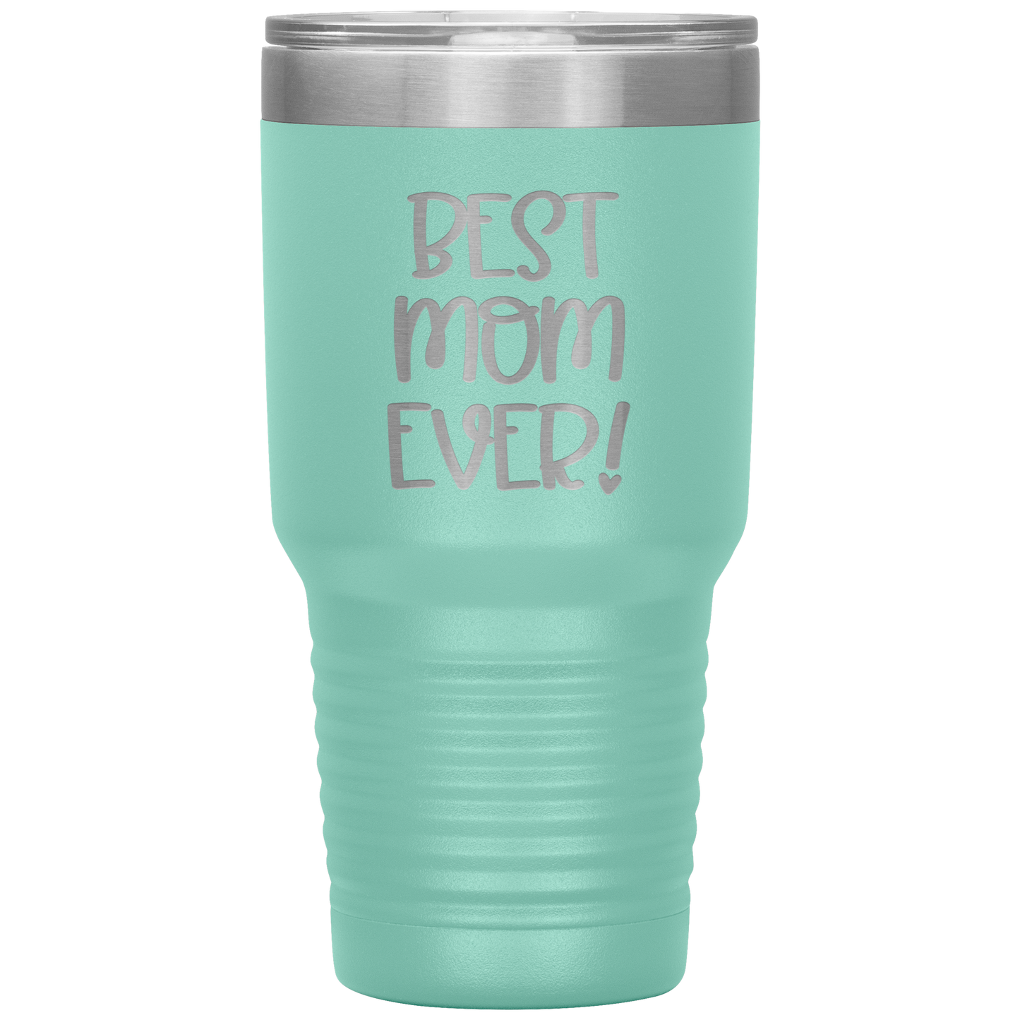 "Best Mom Ever!" 30 oz. Insulated Stainless Steel Insulated Travel Coffee Cup with Lid