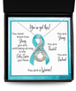 Ovarian Cancer Warrior | Rising Phoenix Necklace | Gift for Support, Fighter, Survivor