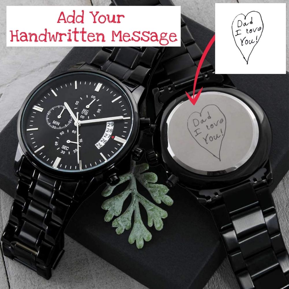 Engraved watch for him hot sale