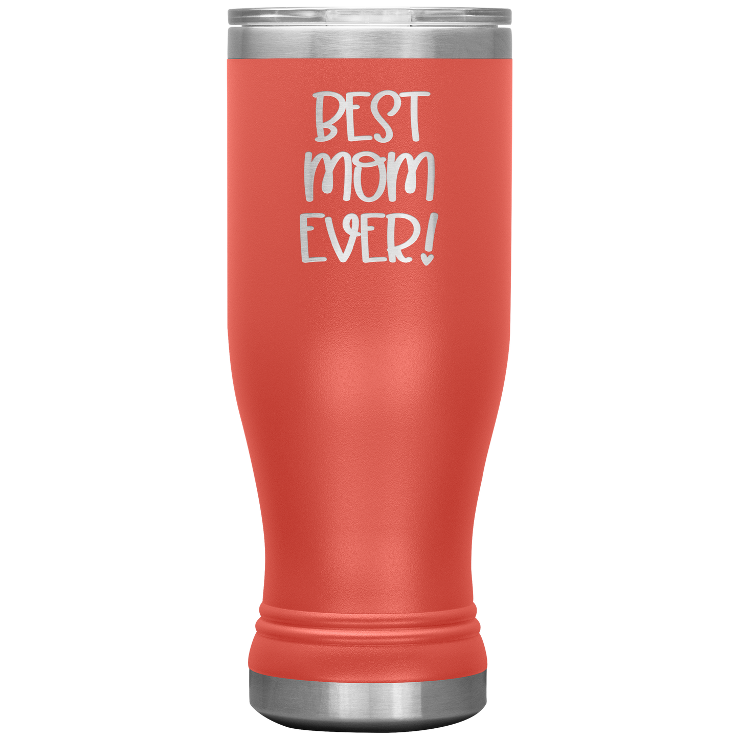 "Best Mom Ever!" Insulated Stainless Steel Boho Tumbler with Lid