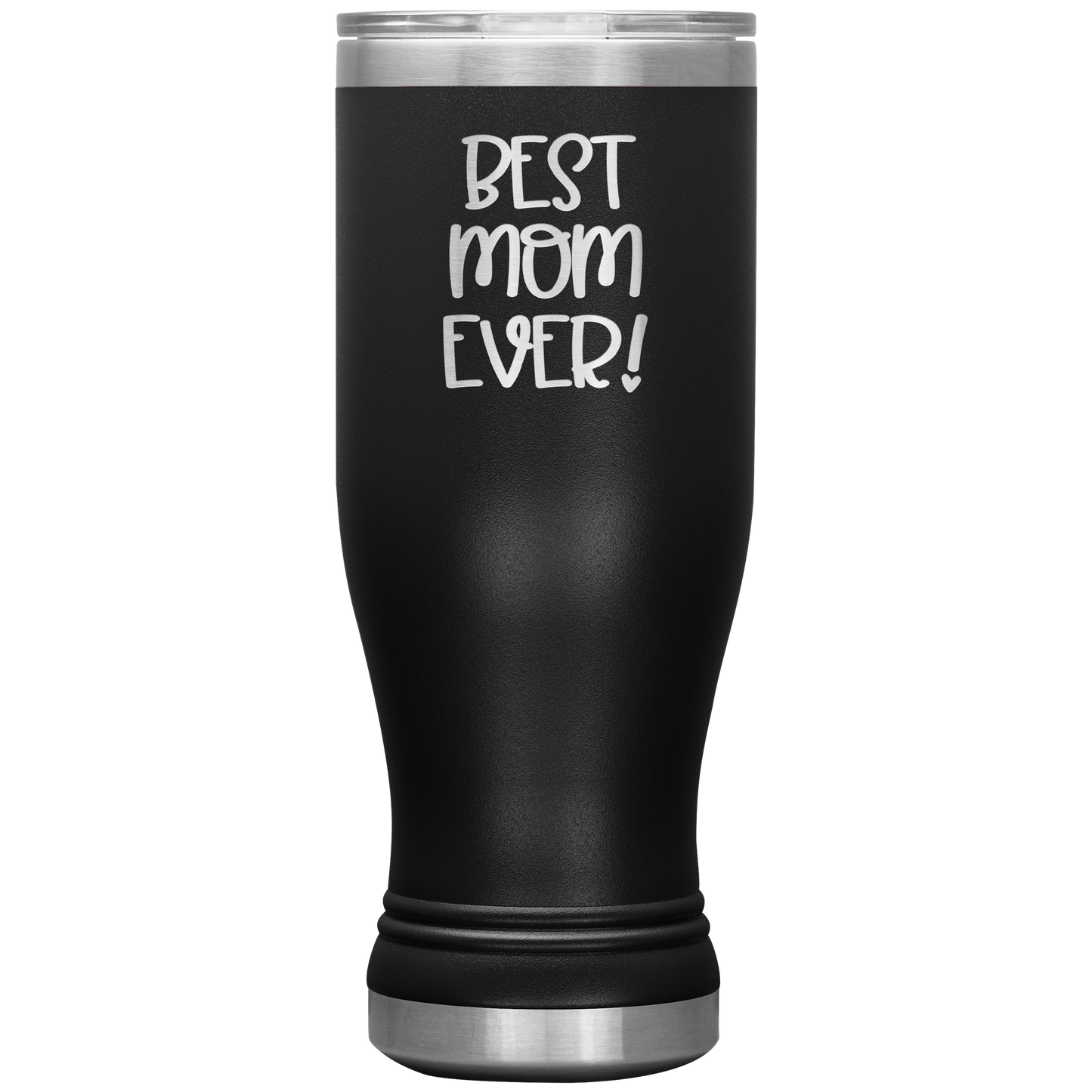 "Best Mom Ever!" Insulated Stainless Steel Boho Tumbler with Lid