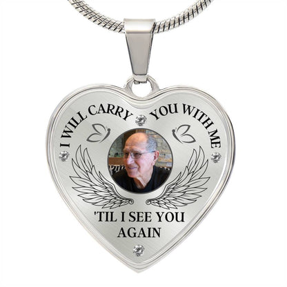 Heart Memorial Necklace for Jessica