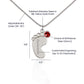 Baby Footprint Necklace TEMPLATE
