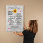 To My Daughter | You Are My Sunshine | Canvas Wall Art