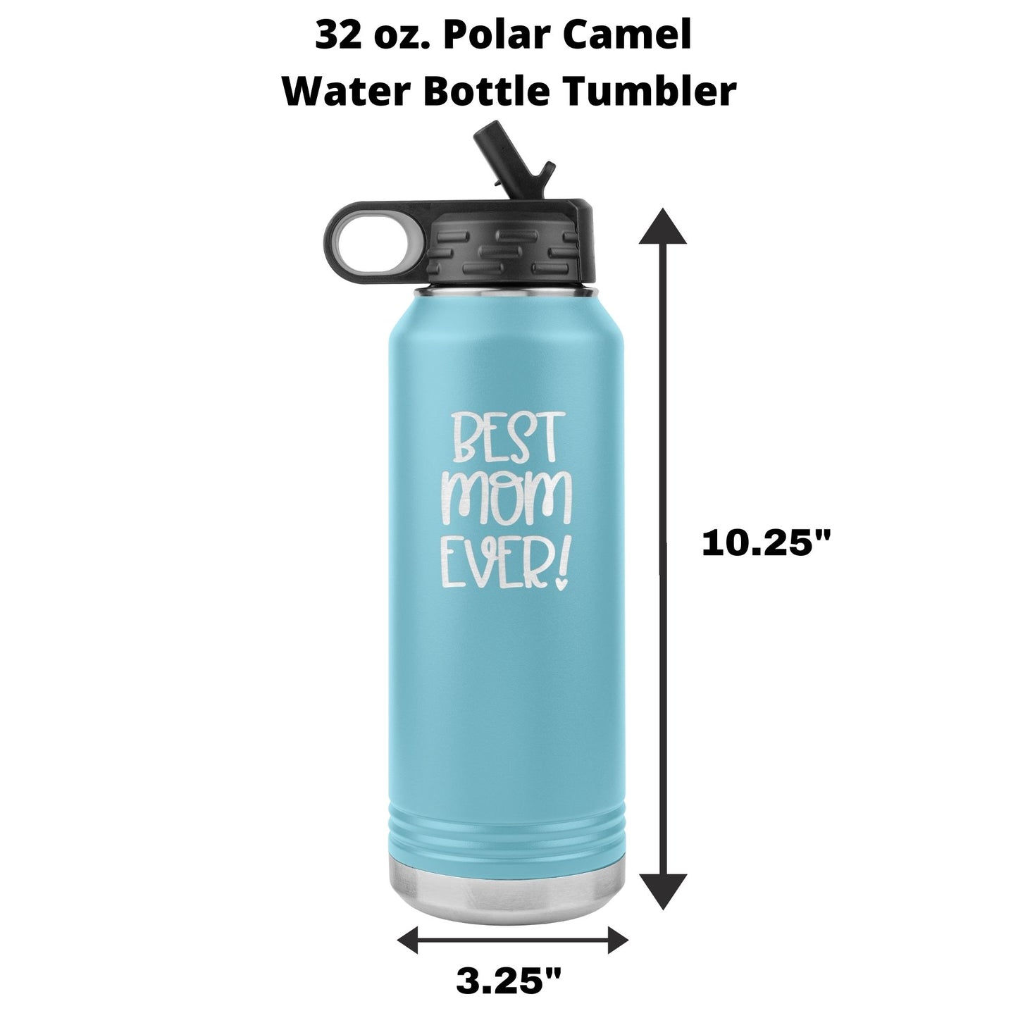 Stainless Steel Insulated Water Bottle Tumbler with Built-in Straw