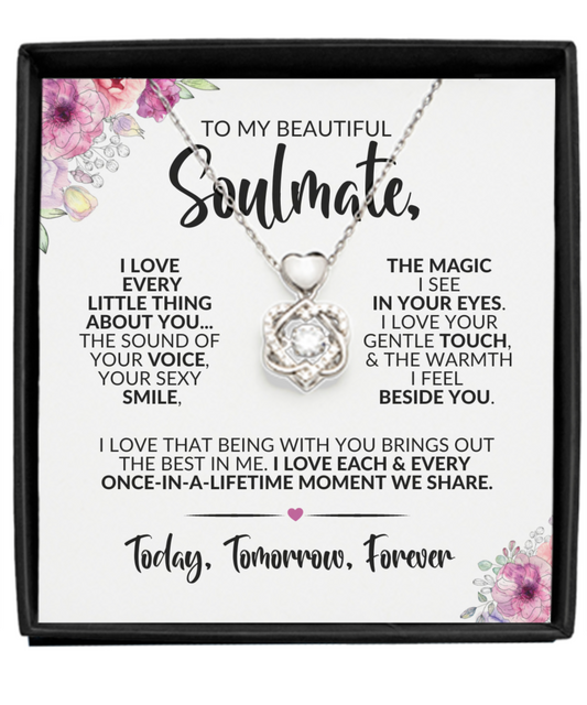 To My Soulmate | Every Little Thing | Heart Knot Necklace