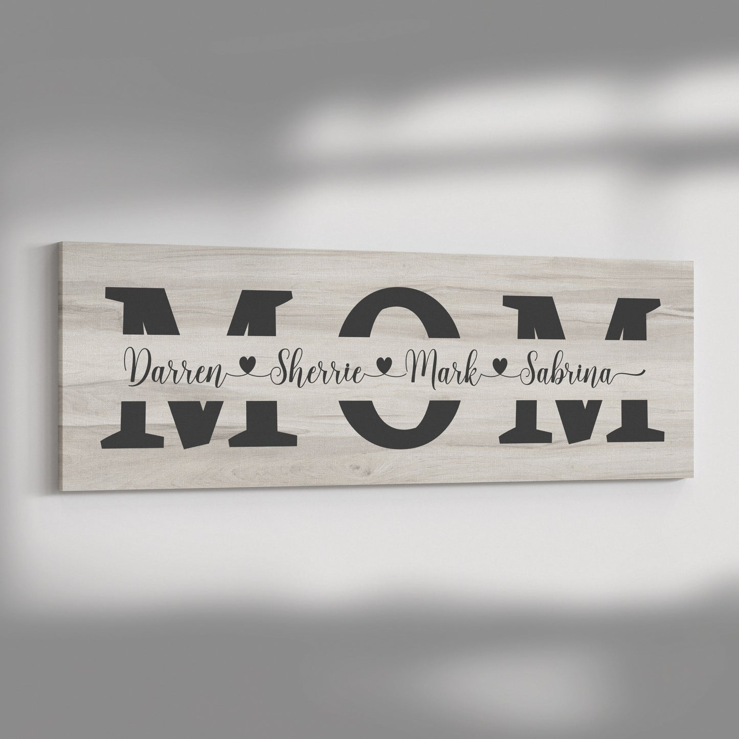 Personalized Gift for Mom | Custom Canvas Print with Children's Names