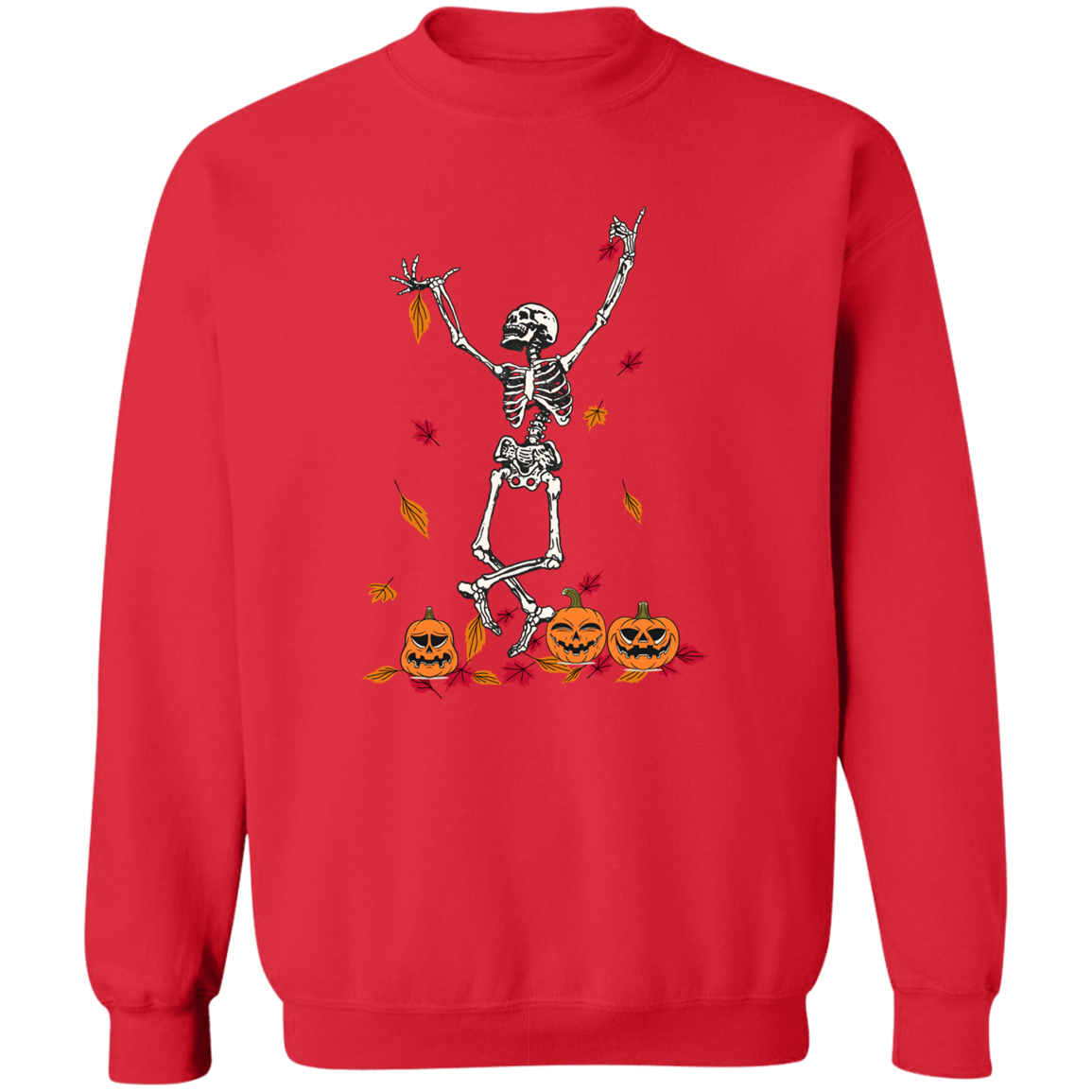 Dancing Skeleton Pullover Crewneck Sweatshirt
