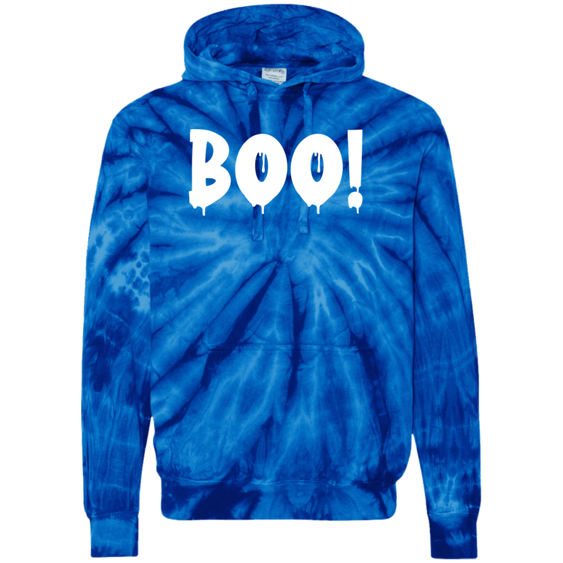 Halloween "Boo!" Unisex Tie-Dyed Hoodie