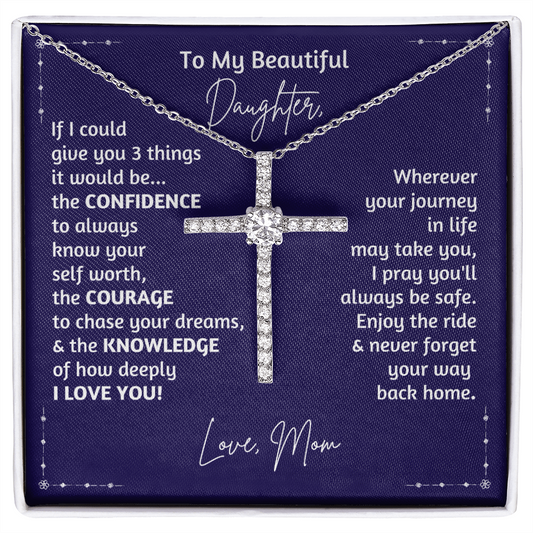 Gift for Daughter | Necklace from Mom | Pray You'll Always Be Safe