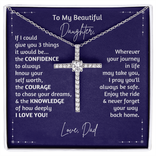 Gift for Daughter | Necklace from Dad | Pray You'll Always Be Safe