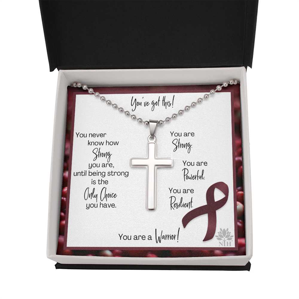 multiple myeloma Cross with Ball Chain TEMPLATE
