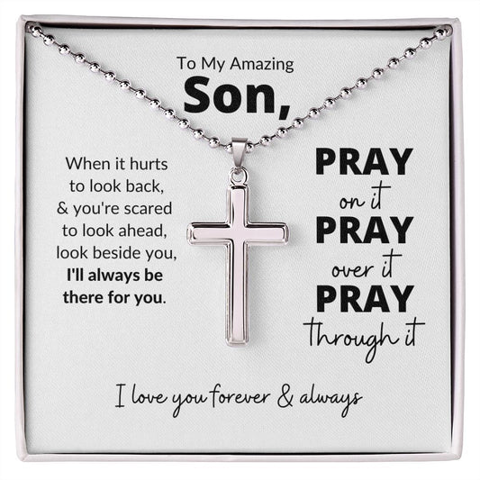 To My Son | I'll Always Be There For You | Cross Necklace