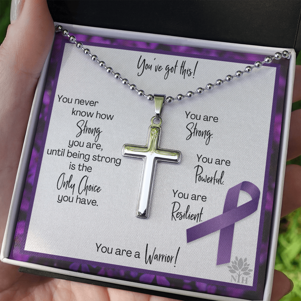 pancreatic cancer Cross with Ball Chain TEMPLATE