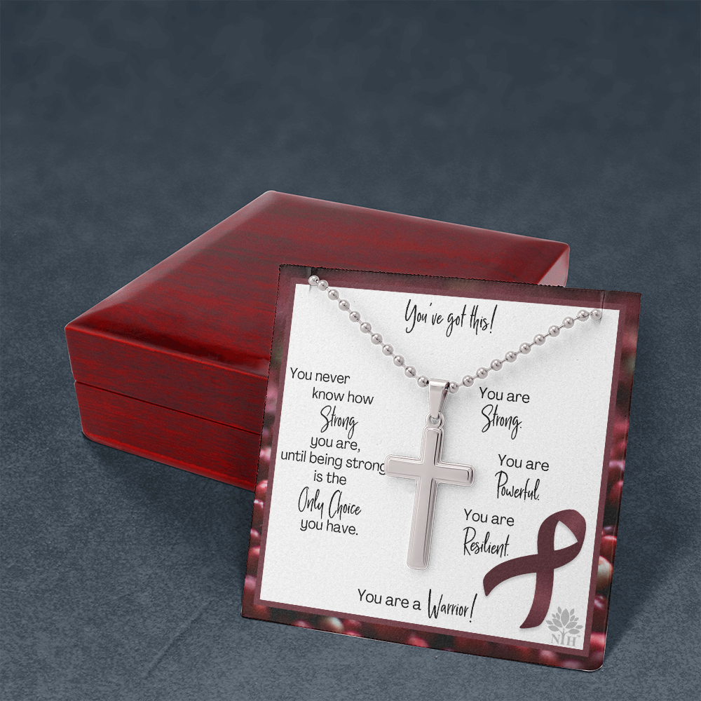 multiple myeloma Cross with Ball Chain TEMPLATE