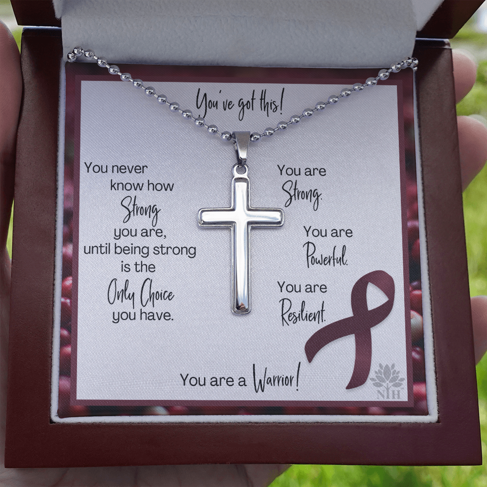 multiple myeloma Cross with Ball Chain TEMPLATE