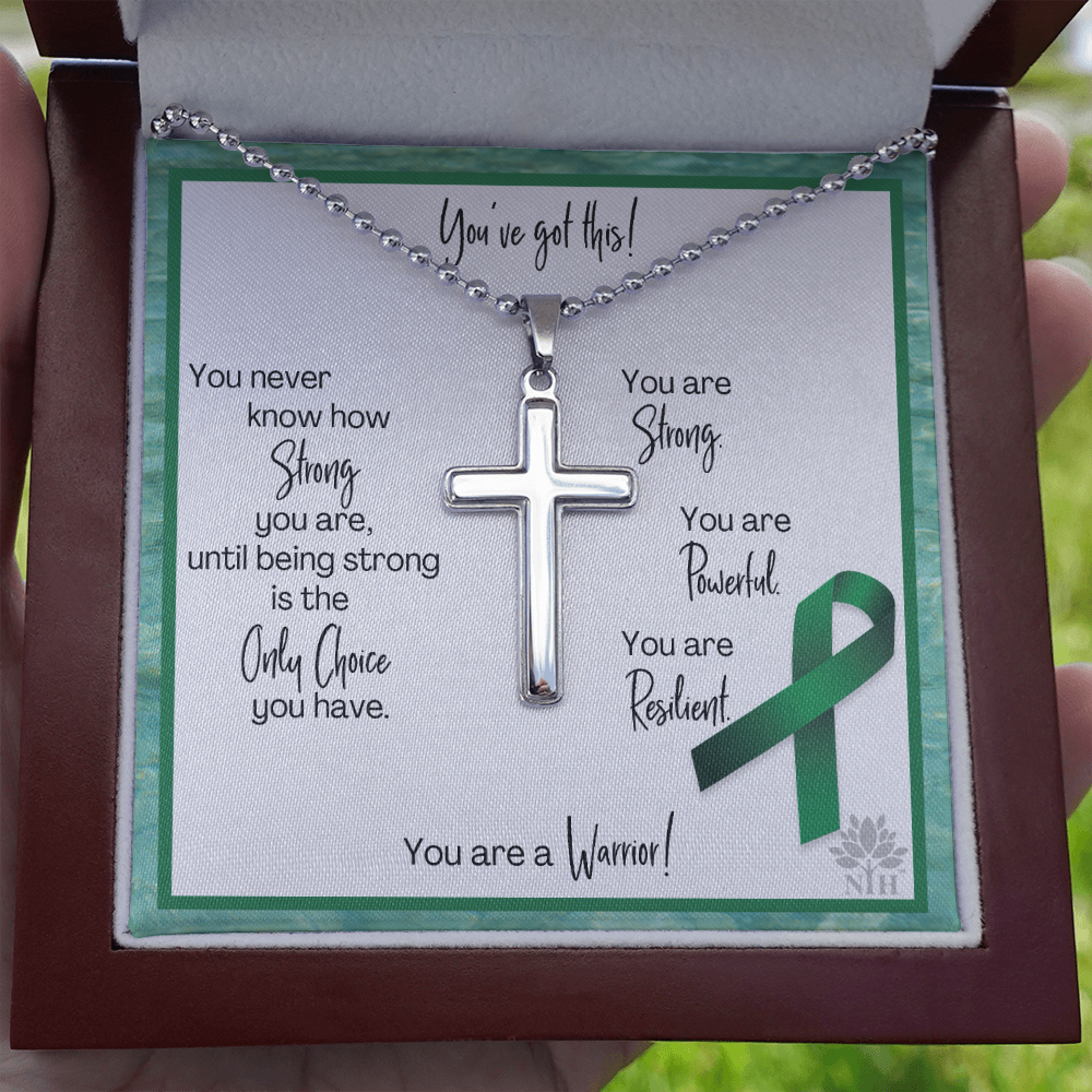 liver cancer Cross with Ball Chain TEMPLATE