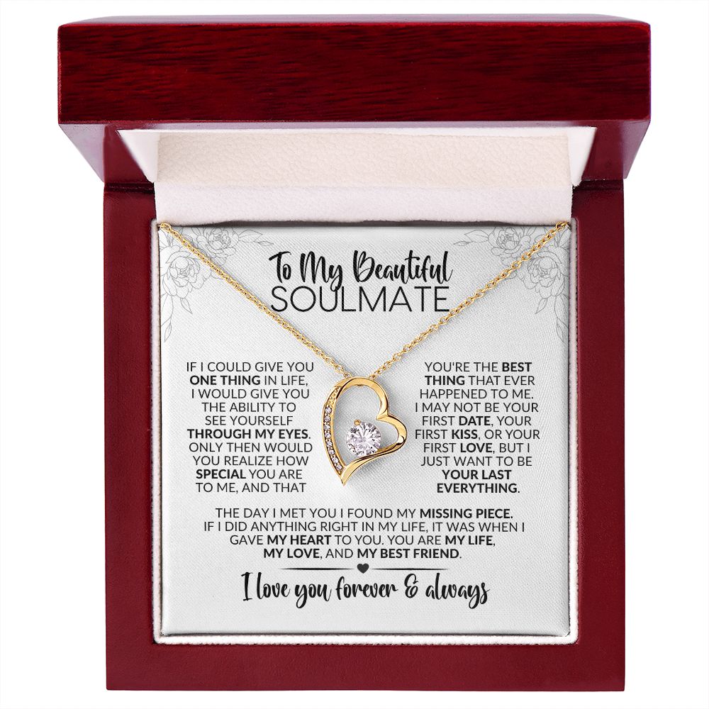 To My Soulmate | Best Thing | Forever Love Necklace