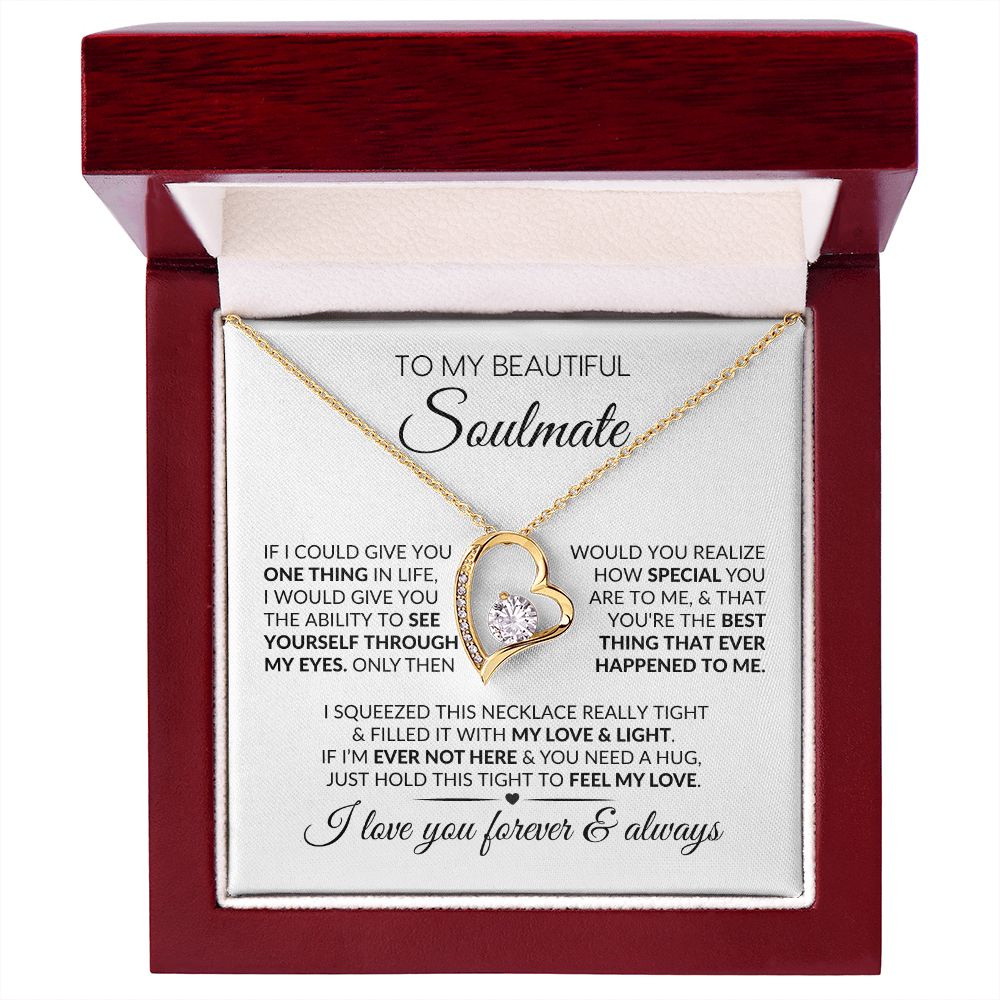 To My Soulmate | One Thing | Forever Love Necklace