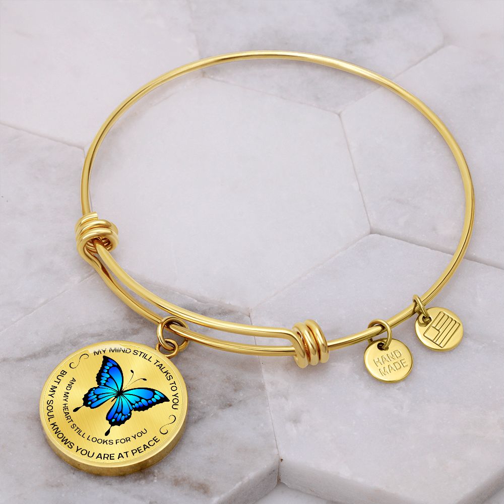 Butterfly Charm Remembrance Bracelet | Loss of Loved One Memorial Gift