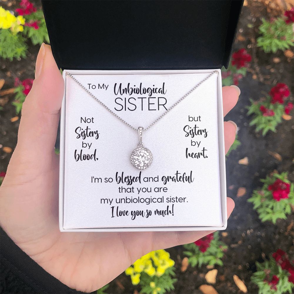 To My Unbiological Sister | Blessed & Grateful | Eternal Hope Necklace