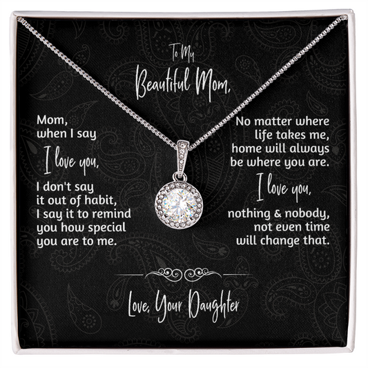 Gift for Mom | Necklace from Daughter | I Love You